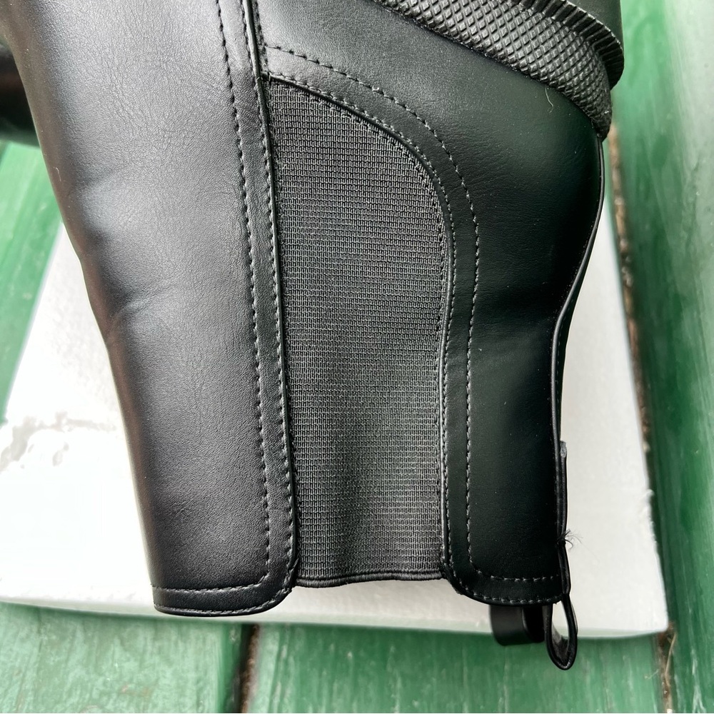 New Nine West Forme Chelsea Lug Sole Boot Ankle Booties Size 7 Black - Picture 9 of 14